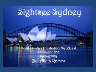 Sightsee Sydney