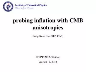 probing i nflation with CMB anisotropies