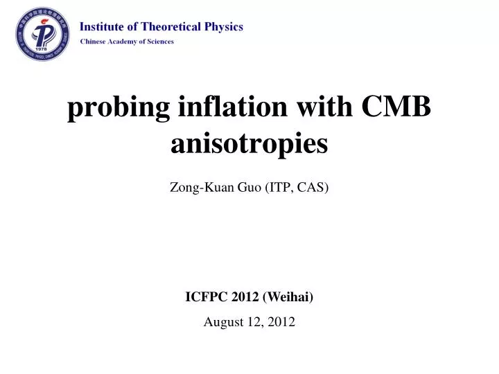 probing i nflation with cmb anisotropies