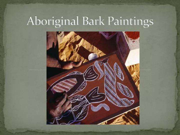 aboriginal bark paintings