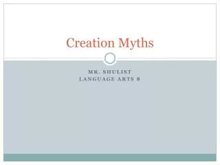 Creation Myths