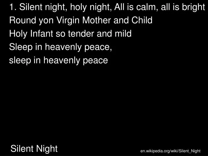 silent night