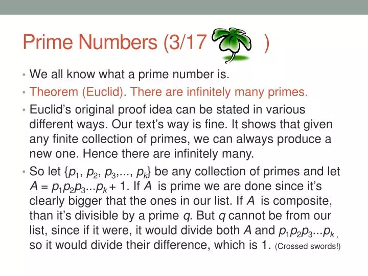 prime numbers 3 17