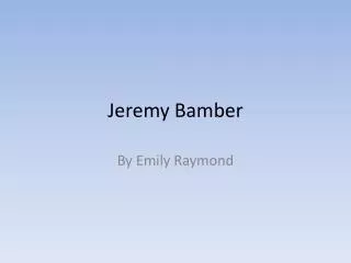 Jeremy Bamber