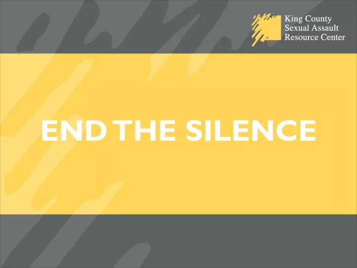 end the silence