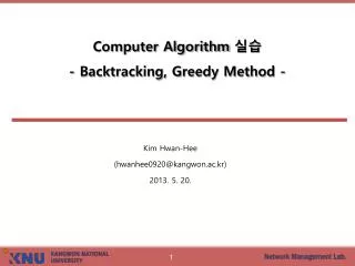 computer algorithm backtracking greedy method