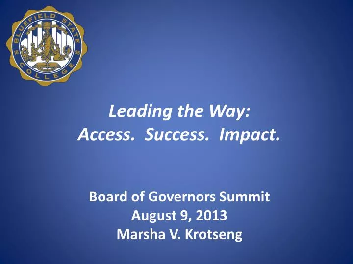 leading the way access success impact