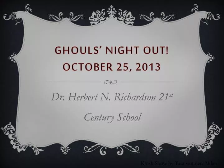 ghouls night out october 25 2013