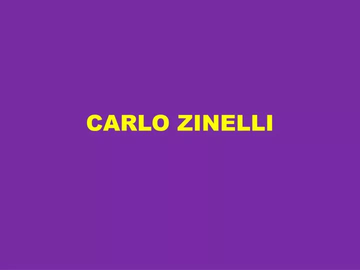 carlo zinelli