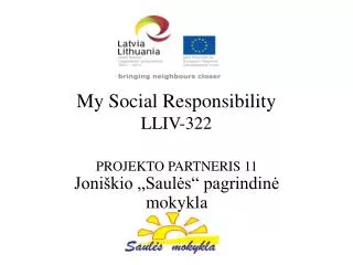 my social responsibility lliv 322