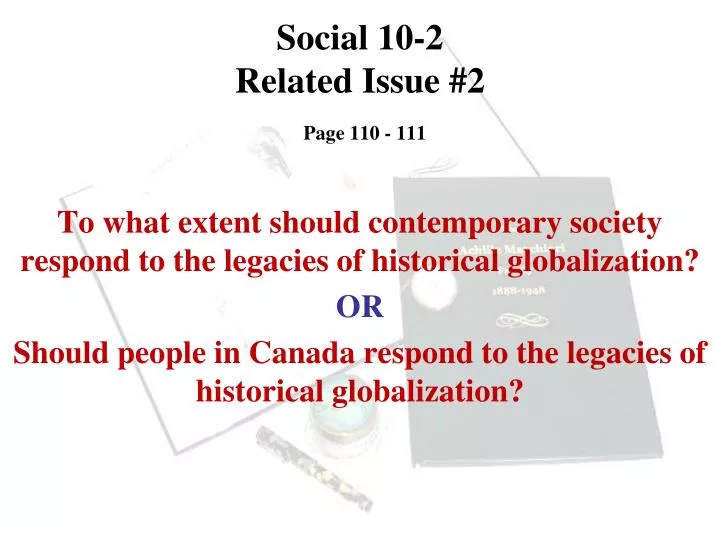 social 10 2 related issue 2 page 110 111