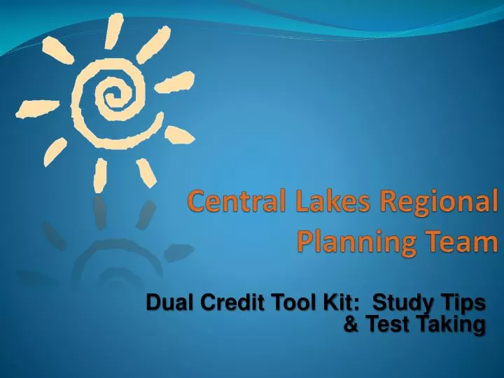 central lakes regional planning team