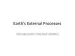 Earth’s External Processes