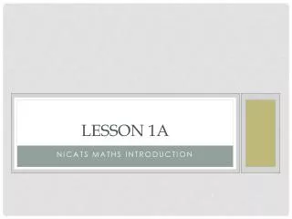 lesson 1a