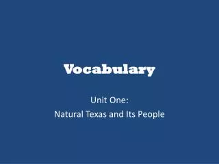 vocabulary