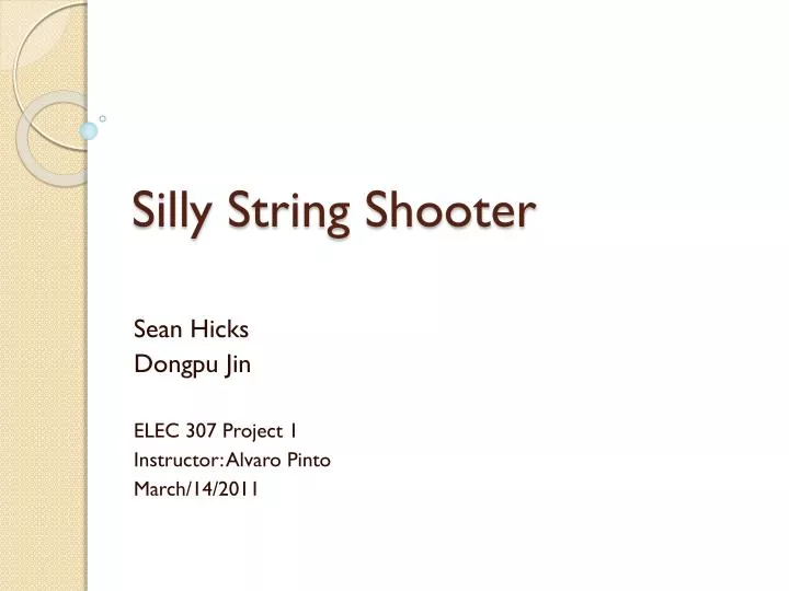 silly string shooter