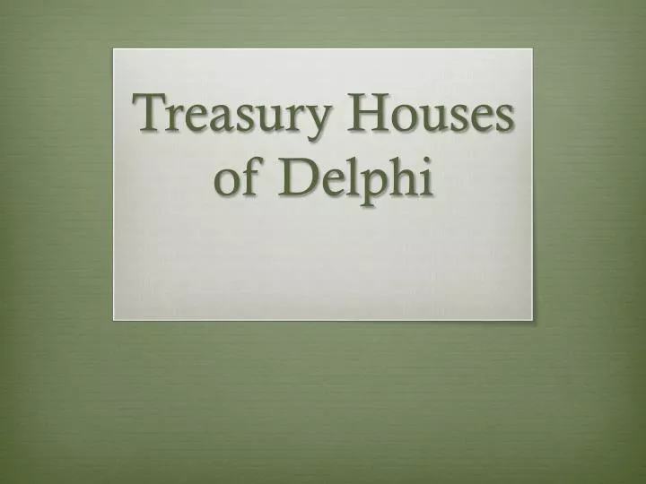 treasury houses of delphi