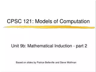 CPSC 121: Models of Computation