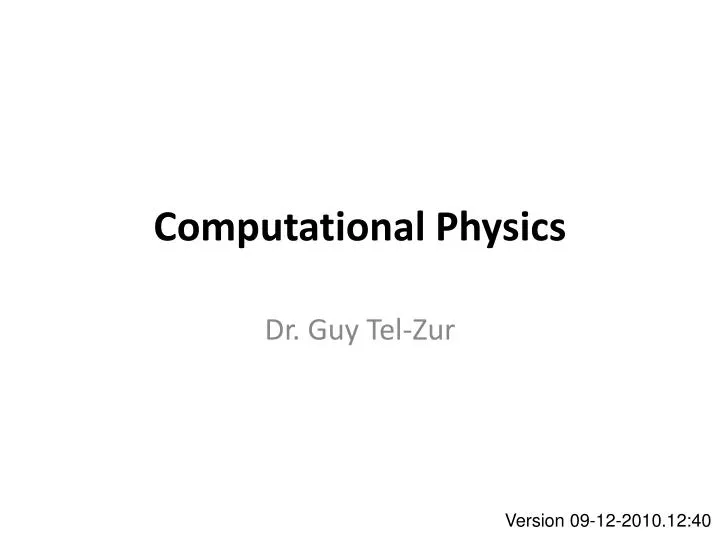 computational physics
