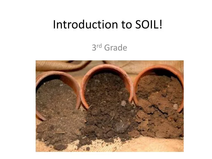 introduction to soil