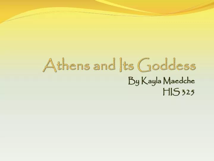 athens and its goddess