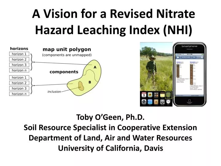 a vision for a revised nitrate hazard leaching index nhi