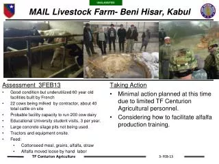 MAIL Livestock Farm- Beni Hisar, Kabul