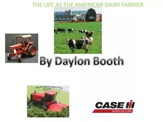 THE LIFE AS THE AMERICAN DAIRY FARMER