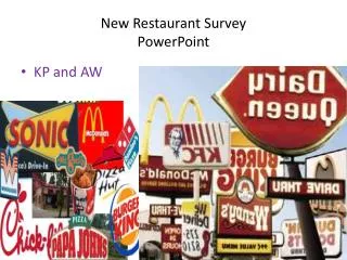 New Restaurant Survey PowerPoint