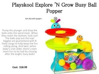 Playskool Explore 'N Grow Busy Ball Popper