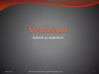 metaadatok
