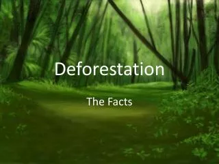 Deforestation