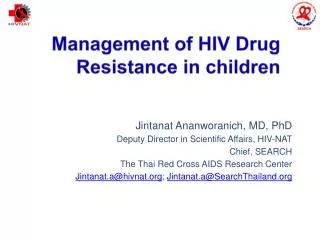 Management of HIV Drug Resistance in children