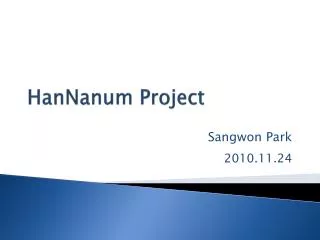 HanNanum Project