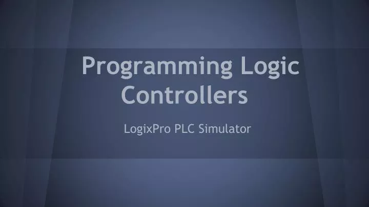 programming logic controllers