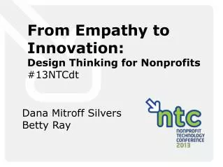 From Empathy to Innovation: Design Thinking for Nonprofits #13NTCdt