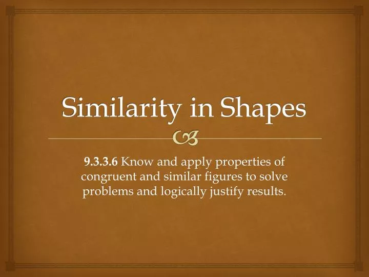 similarity in shapes