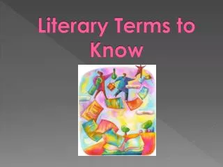literary terms to know