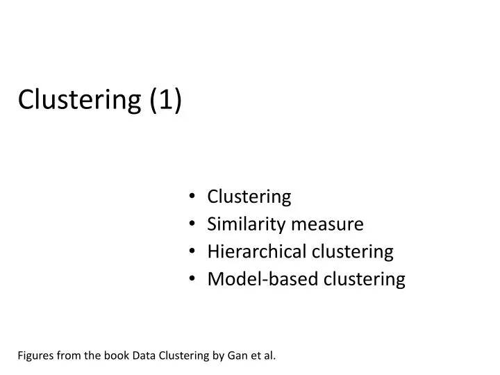 clustering 1