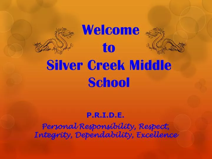 welcome to silver creek middle school