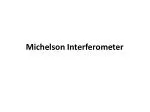 Michelson Interferometer - slide 1