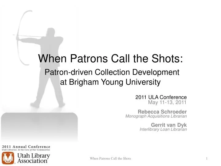 when patrons call the shots patron driven collection development at brigham young university