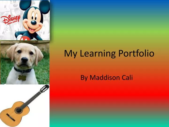 my learning portfolio