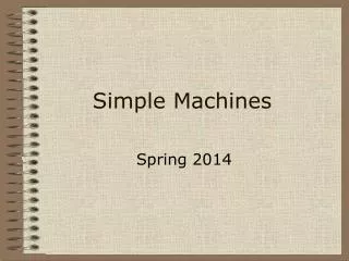 simple machines