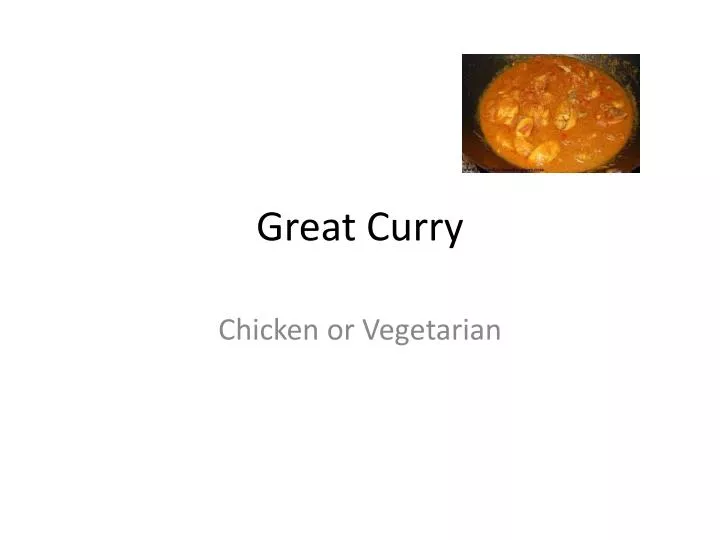 great curry