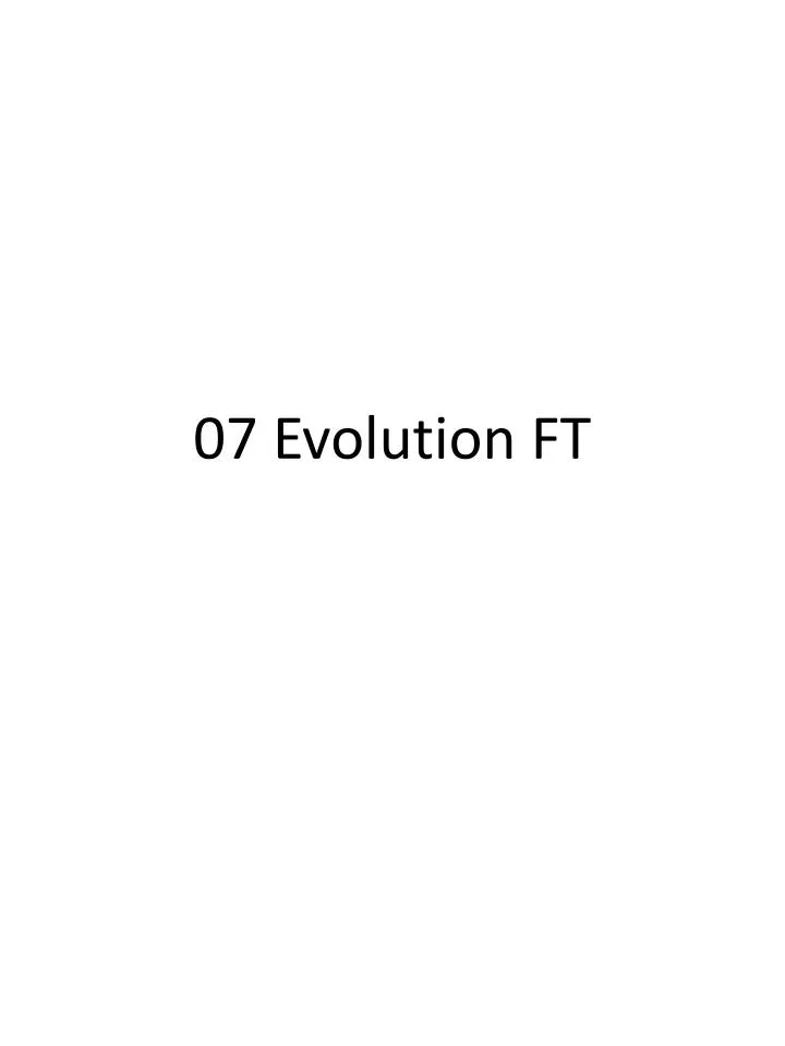 07 evolution ft