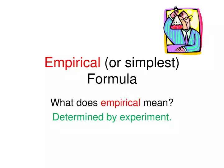 empirical or simplest formula