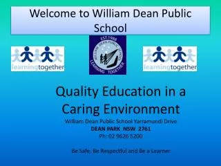 Welcome to William Dean Public School
