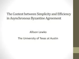 The Contest between Simplicity and Efficiency in Asynchronous Byzantine Agreement