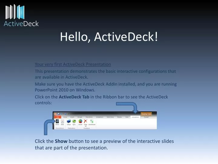 hello activedeck